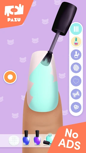 Gameplay screenshot 2 from Girls Nail Salon - Kids Games - Educational game